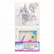 MY LITTLE PONY กรอบภาพระบายสีผ้าแคนวาสพร้อมชุดสี (ลายทไวไลท์สปาร์กเคิล & ฟลัตเตอร์ชาย)